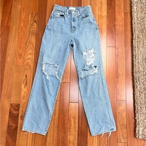 Madewell The Baggy Straight Jean- Excellent Condition- Size 25/26
